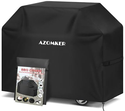 AZOMKER Housse Plancha Exterieur, Housse Plancha, Housse Barbecue Exterieur, Bache Barbecue Exterieur, Housses de Protection (165x71x122 cm/ 65x28x48 in)