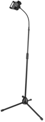 Mikrofonständer, Stativ, Mikrofonständer, Boden, Studio, Party, höhenverstellbar, mit Mikrofonclip für Gesang, Telefon, Karaoke, Aufnahme, Einzelstange