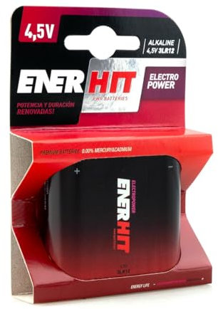 Batteria alcalina 3LR12 da 4,5 V, ideale per vari dispositivi. Offre durata e prestazioni affidabili, garantendo il funzionamento ottimale dei tuoi apparecchi elettrici.