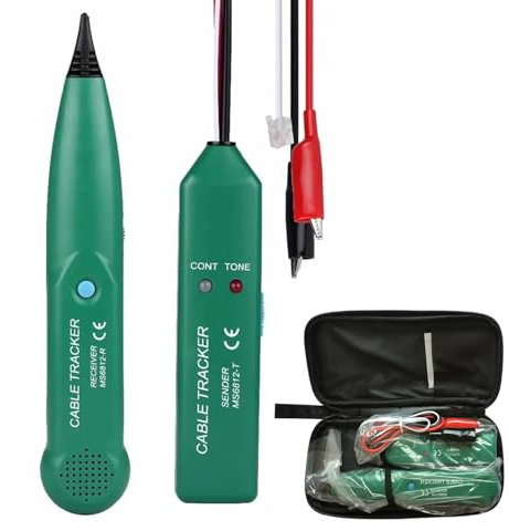 YdseozOA Tracciatore cavo, dispositivo per test circuiti elettrici, rilevatore di rottura, tracker linea telefonica MS6812, tester per cavi multifunzionale, tester per cavi per la manutenzione della