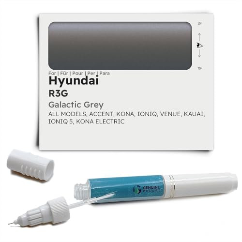 Genuine Colors Lackstift Galactic Grey R3G für Hyundai Grau Accent KONA IONIQ Venue Kauai 5 Electric