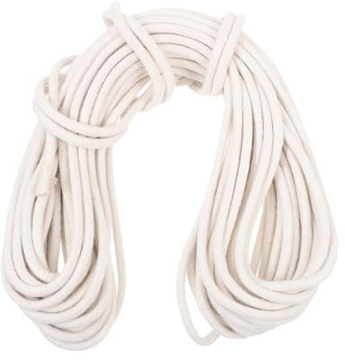 TOYANDONA Cotton Flag Pole Rope and Flagpole Replacement Rope 6mm Thick Braided 20m Outdoor Hanging Line for Garden, Camping, and Flagpole Use