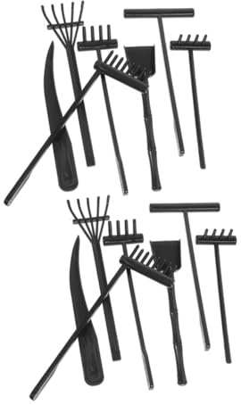 ibasenice Set de Râteaux Zen pour Jardin de Sable Outils de Décoration Miniature pour Zen