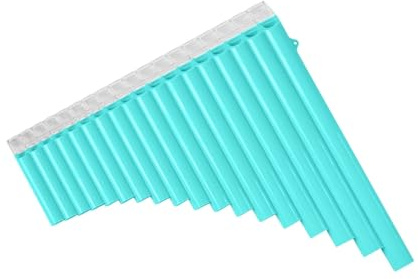 VGEBY 18-Rohr-Panflöte, Exquisite ABS-Panflöte, Leicht zu Spielen für Musikbegeisterte, G-G3-Panflöte und C-Tasten-Panflöte mit Tragetasche (BLUE)