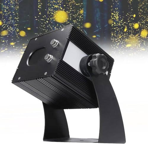 MANYOUYOU Dynamic Breathing Firefly Projector Lamp, Firefly Garden Lights, Star Projector Laser Christmas Lights, Movable Outdoor Projector for Christmas Projector Lights Yellow