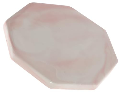 POPETPOP Multifunktionale Wachssiegel Trägerplatte aus Hitzebeständigem Material Pinke Achteckige Matte als Getränkeuntersetzer und Siegelwachs Pad für Basteln und Selbstgemacht