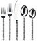 Gourmet Settings Handmade Silver Tear 20 Piece Flatware Set
