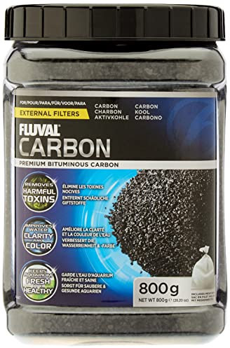 Fluval lose Aktivkohle Filtereinsatz, 800g, für Süß- und Meerwasseraquarien geeignet