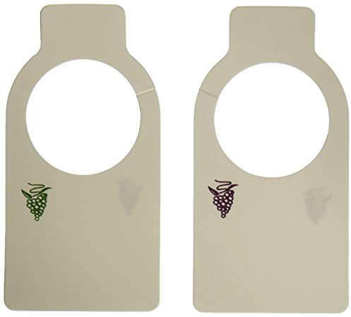 Franmara - Etiquetas reutilizables para botellas de vino (250 a granel)