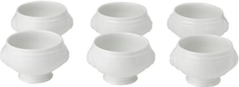 Royal Genware - Zuppiera, 11cm, design con testa di leone, 6 pezzi, con piedini, stoviglie da forno, pentolame Royal Genware
