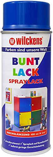 Wilckens Spraylack Buntlack Hochglanz, 400 ml, RAL 5010 Enzianblau