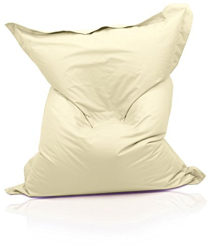 Kinzler S-10026/01 XXL Riesensitzsack, 140x180 cm, Sitzsack Outdoor Indoor, in vielen verschiedenen Farben, mit Innensack, natur