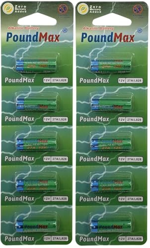 10 Pack x Super Alkaline 27A 12v GP27A MN27 A27 PoundMax Alkaline Security Batteries