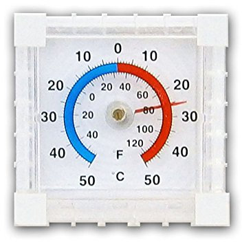 FENSTERTHERMOMETER Außenthermometer Zimmerthermometer Fenster Thermometer 09