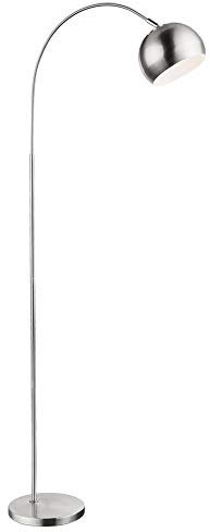 GLOBO Lámpara de pie arco lámpara salón comedor techo proyector lectura sustituto soporte cromo lámpara 24779N