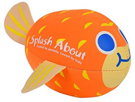 Splash About Baby Neoprene Pufferfish Ball Pool Toy/Pool Ball -Water Toy, Orange