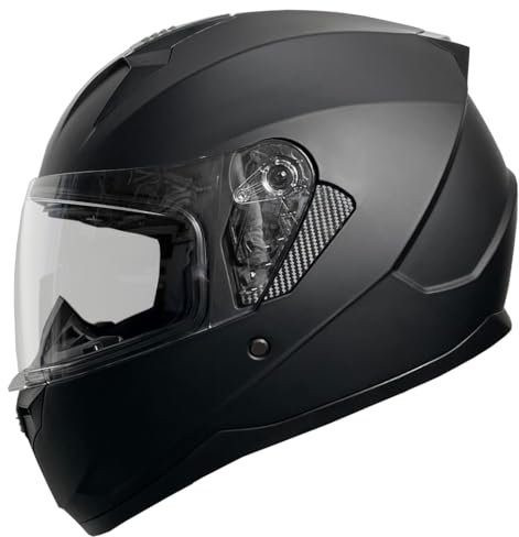 Integralhelm Motorradhelm Rallox 67 Größe M schwarz matt Motorrad Roller Sturz Helm