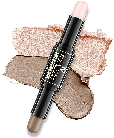 FV Kontur-Duo Stick, Wasserfester Highlighter & Konturenstift, Cremige Textur, Langanhaltend, Leichtes Verblenden Contouring Stick, Mattes Finish, 01 Fair/Light