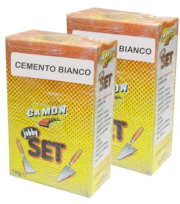 HYDRO HOME Cemento blanco 2 paquetes de 1 kg