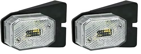 LAS 10122 Anhänger Begrenzungsleuchte, mit weißem Reflektor, mit Halter, 6,1x5,5x6,5 cm (Packung mit 2)