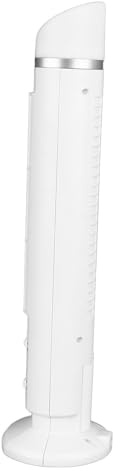 Wifehelper Flügelloser Turmventilator, für den Innenbereich, Tragbarer USB-Tischventilator mit Licht für Zuhause, Schlafzimmer, Büro (WHITE)
