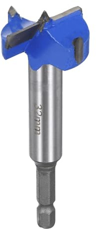QUARKZMAN Forstner Bohrer Bits 32mm Wolfram Hartmetall Blau Grau | Holz Säge Schnecke Öffner Holzbearbeitung Scharnier Loch Bohren Bohrung Bit Fräser