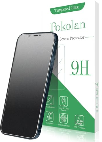 Pokolan 3 Stück Matte Schutzfolie für iPhone 12 Pro Max Panzer Schutz Glas | Matt Glas Folie, Blendschutz, Blasenfreie, Anti Kratzen, Anti Fingerabdruck, Ultra Klar Displayschutzfolie