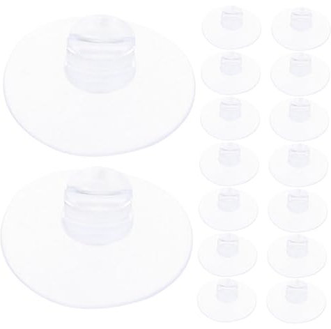 Warmhm 20pcs Suction Cable Clips Suction Cup Cord Holders Smooth Wall Cable Management for Home and Office Waterproof Clip Organizer for Fairy Lights and Cords