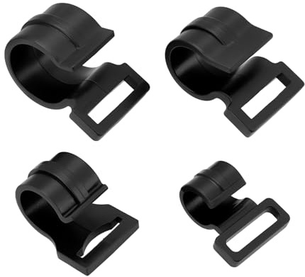 VGOL 40 Stück Zeltstangenclips Klemmbefestigungen Ersatzteil 12 mm 17 mm 19 mm 24 mm ID Kunststoff C Klemme Geeignet für Outdoor Camping Fix Zeltabdeckung