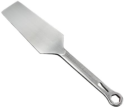 NUOBESTY Multifunktionaler Edelstahl Ziegelkellen Spachtel zum Verstreichen und Formen von Spachtelmasse mit Ergonomischem Griff für Maurerarbeiten