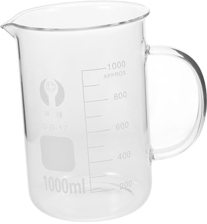 Holibanna Glass Beaker Handle Beaker Mug for Science Lab Measuring Cup Chemistry Mug