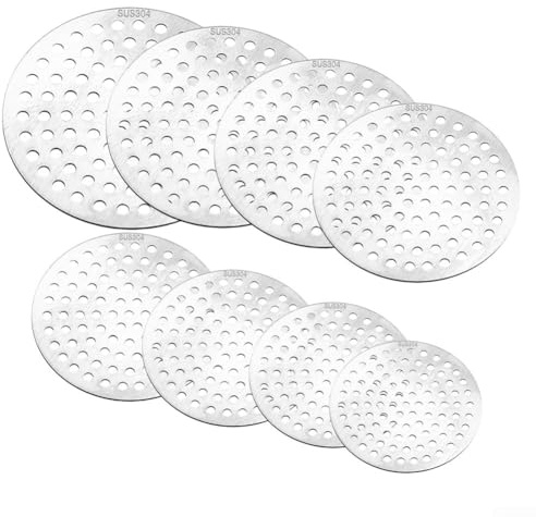 Rostfritt stål runt avloppsskydd hårfångare golvfilter sil för badrum kök handfat dusch golv avlopp (15 cm)