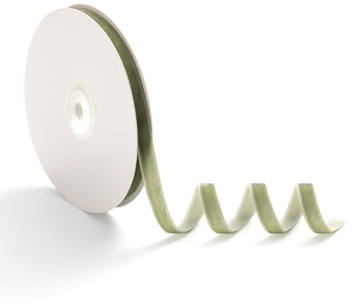 AOKSUNOVA satinband eukalyptus grönt band för slöjkanter satinband presentband 1 cm x 9 m presentband satinband