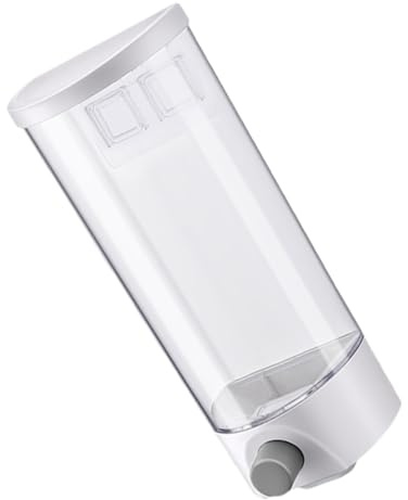 ULTECHNOVO Transparente Tarro 1, 5 L de Pared de Almacenamiento Botón