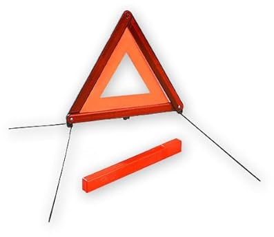 PAIF Triangle de Présignalisation Auto Micro – Homologué ECE R27.04 – Pied Araignée – Haute Visibilité – Étui Rigide Inclus (2, PAIF Triangle Autostop Micro)