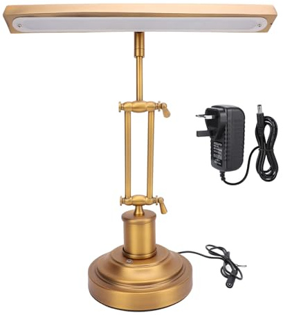 LED Piano Lamp, 12W Dimmable Architect Desk Light with 3 Color Modes 30 Brightness Levels for Upright Piano Home Office Reading (GB Plug)