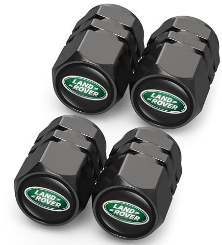 4PCS Valve Pneu Voiture pour Land Rover Discovery Range Rover Sport Defender Land Cruiser LR2 3 4, Résistant à la Corrosion Bouchon de Valve Voiture, Voiture Accessoires