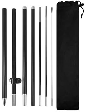 FSFLAG Corredo di palo della bandiera della piuma e picco di terra, 8.2FT Windless Flag Banner Sign Flagpole, affari per pubblicità all'aperto piuma pennone