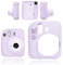 Funda de Silicona Compatible con Fujifilm Instax Mini 12, Funda para Cámara Instantánea Fuji Instax Mini 12, Instax Mini 12 Rubber Case - Púrpura