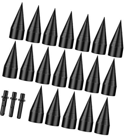 HEMOTON Brocas Para Partir Madera Para Taladro Manual y Martillo Eléctrico Para Carpintería y Cortar Leña Alta Resistencia