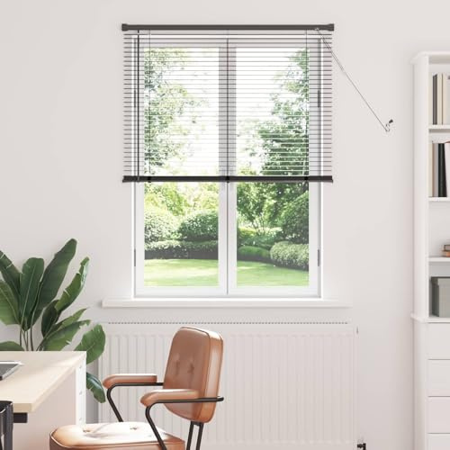 Lumanois Persiana Veneciana Manual Gris Plateado 150 x 70 cm PVC,Casa y jardín,Decoración,Tratamientos de la Ventana,Persianas y estores,1.35kg-42003683