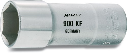HAZET Zündkerzen Steckschlüsseleinsatz 900KF, 1/2 Zoll (12,5 mm) Vierkant | 1/2 Zoll (12,5 mm) Vierkant hohl, Antrieb 1/2 Zoll (12,5 mm) Vierkant hohl, Abtrieb Außenprofil Sechskant, Chrom-Vanadium