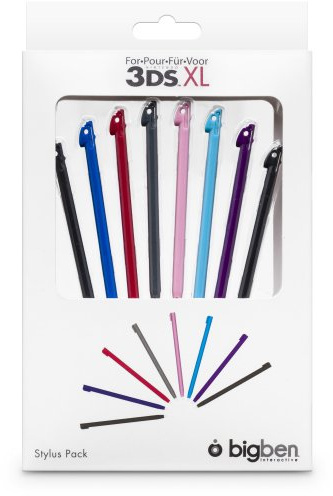 8 Stylets 'Arc en Ciel' pour 3DS XL