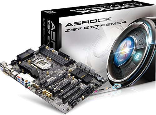 Asrock Z87 EXTREME4 Mainboard Sockel LGA 1150 (ATX, Intel Z87, 4X DDR3 Speicher, DisplayPort, HDMI, 8X SATA III, eSATA, 9X USB 3.0)