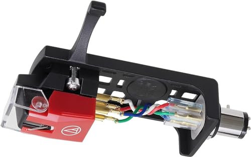 Audio-Technica VM540ML/H Dual-Moving-Magnet-Stereotonabnehmer Plus Headshell Rot