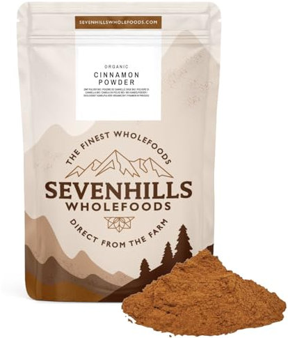 Sevenhills Wholefoods Organic Cinnamon Powder 500g | True Ceylon | Premium Quality | Pure & Natural | Non GMO | Gluten-free