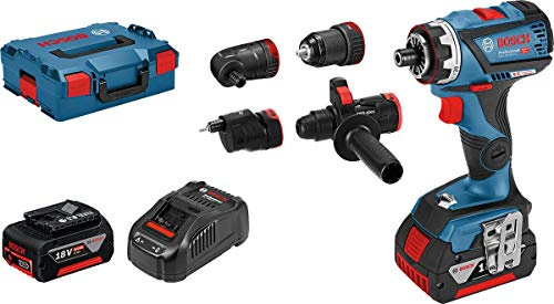 Bosch Professional Perceuse-Visseuse Sans fil GSR 18V-60 FC (18V, 2 Batteries 5,0 Ah, ∅ de vissage max. : 10 mm, Couple Max. : 60 Nm, L-Boxx)