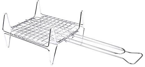 Griglia barbecue, Graticola, Leggera, a conchiglia, acciaio, 22x22
