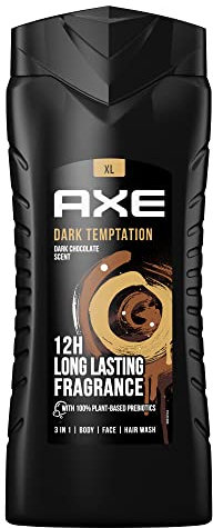 Axe 3-in-1 Duschgel & Shampoo Dark Temptation XL für langanhaltende Frische und Duft dermatologisch getestet , 400 ml (1er Pack)
