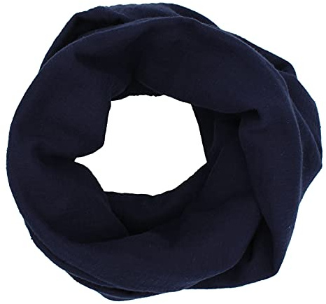 Musselin Loop Sciarpa tubolare 100% cotone fine da donna sciarpa sciarpa sciarpa donna donna primavera autunno, Blu scuro, XXL